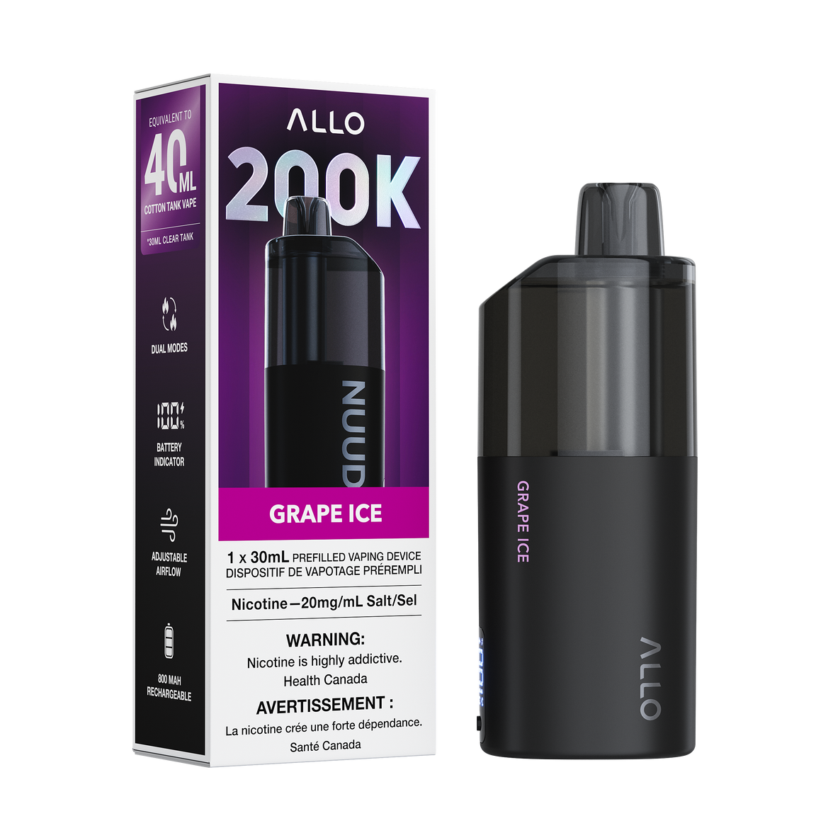 ALLO NUUD 200K PUFFS DISPOSABLE VAPE