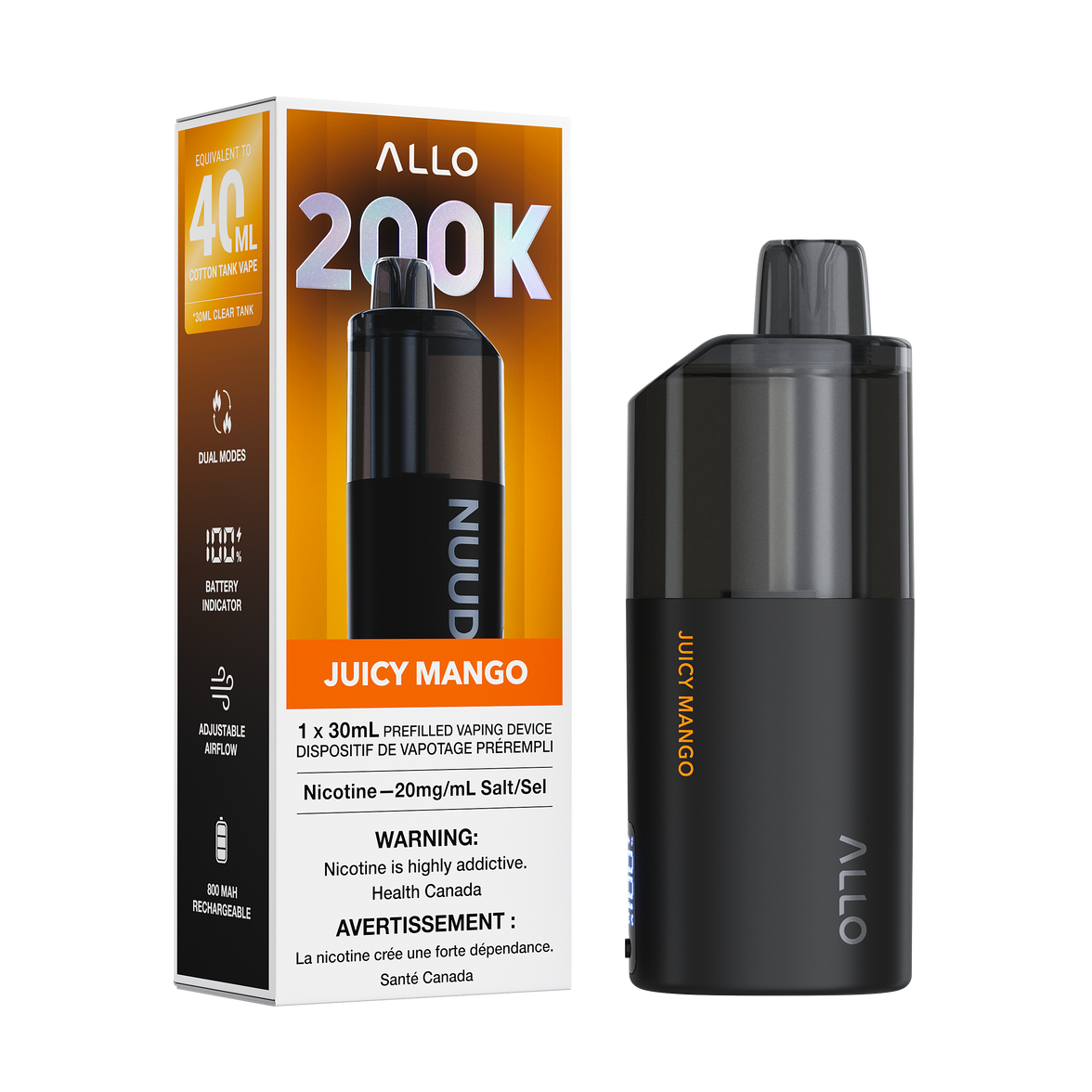 ALLO NUUD 200K PUFFS DISPOSABLE VAPE