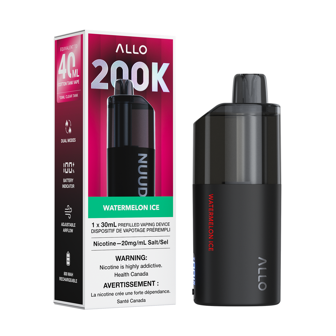 ALLO NUUD 200K PUFFS DISPOSABLE VAPE
